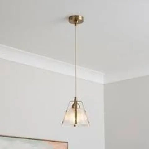 BOXED LUCA RIBBED ADJUSTABLE PENDANT LIGHT