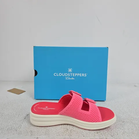 CLOUDSTEPPERS BY CLARKS DRIFT FAYE PINK SANDALS, UK 6