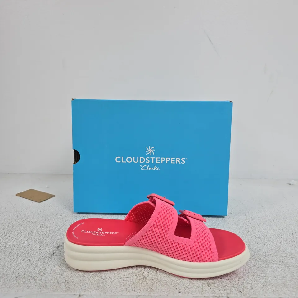 CLOUDSTEPPERS BY CLARKS DRIFT FAYE PINK SANDALS, UK 6