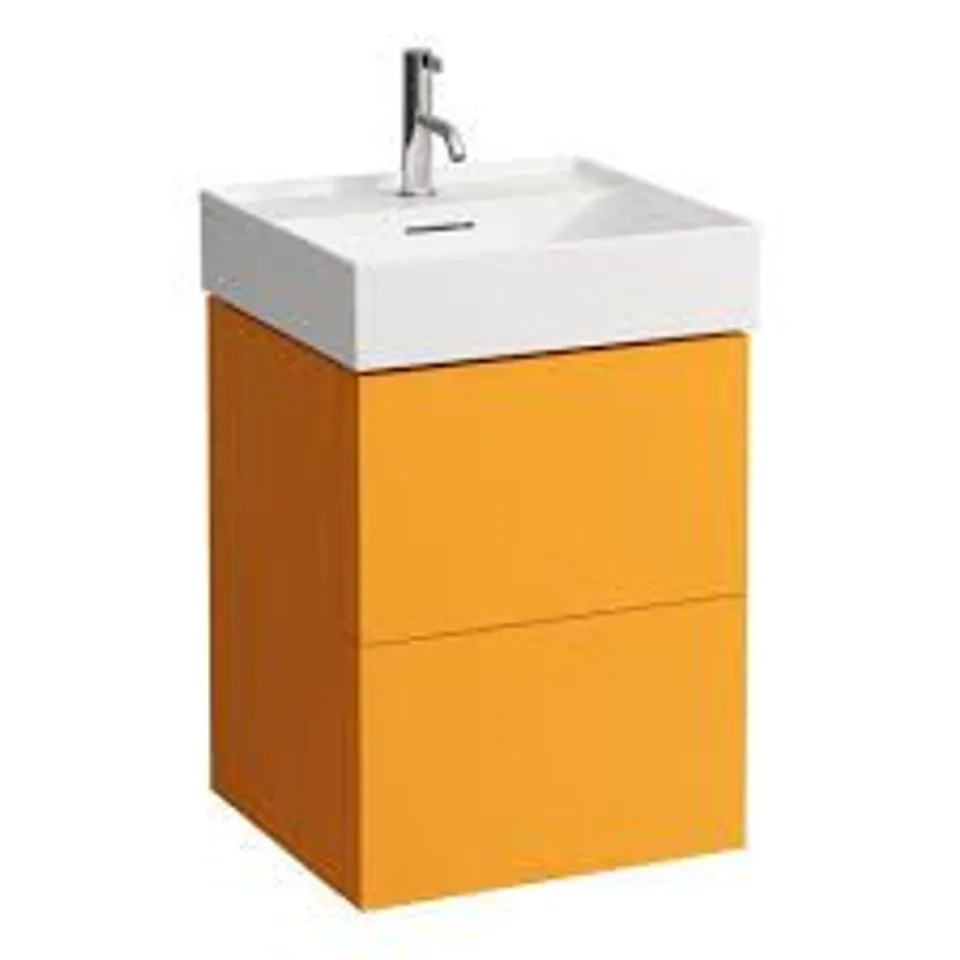 BOXED LAUFEN KARTELL VANITY UNIT BASE - ORANGE GLOSSY
