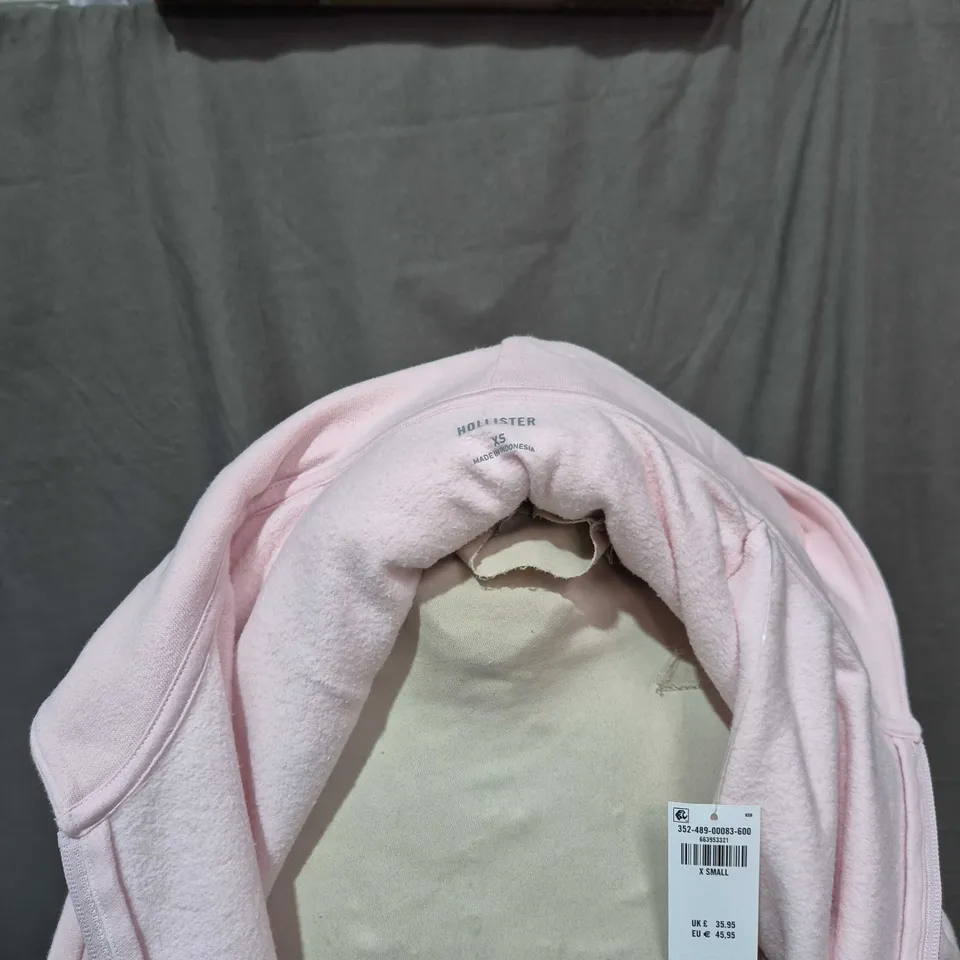 UK 6 HOLLISTER PINK HOODIE & JOGGER SET (XS)