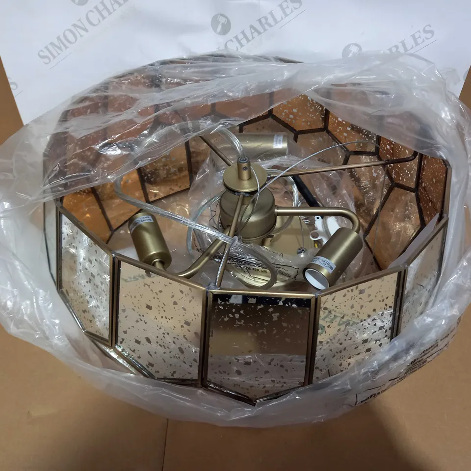 ROMY MIRRORED GLASS PENTAGON