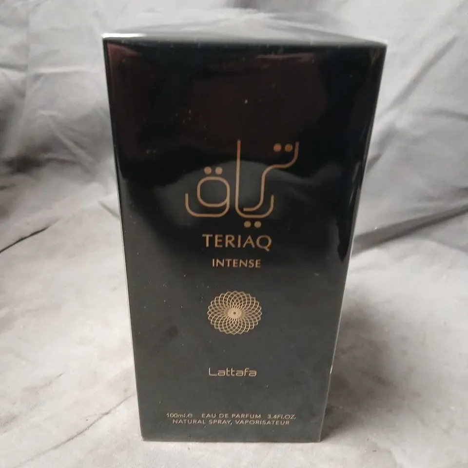 BOXED AND SEALED TERIAQ INTENSE LATTAFA EAU DE PARFUM 100ML