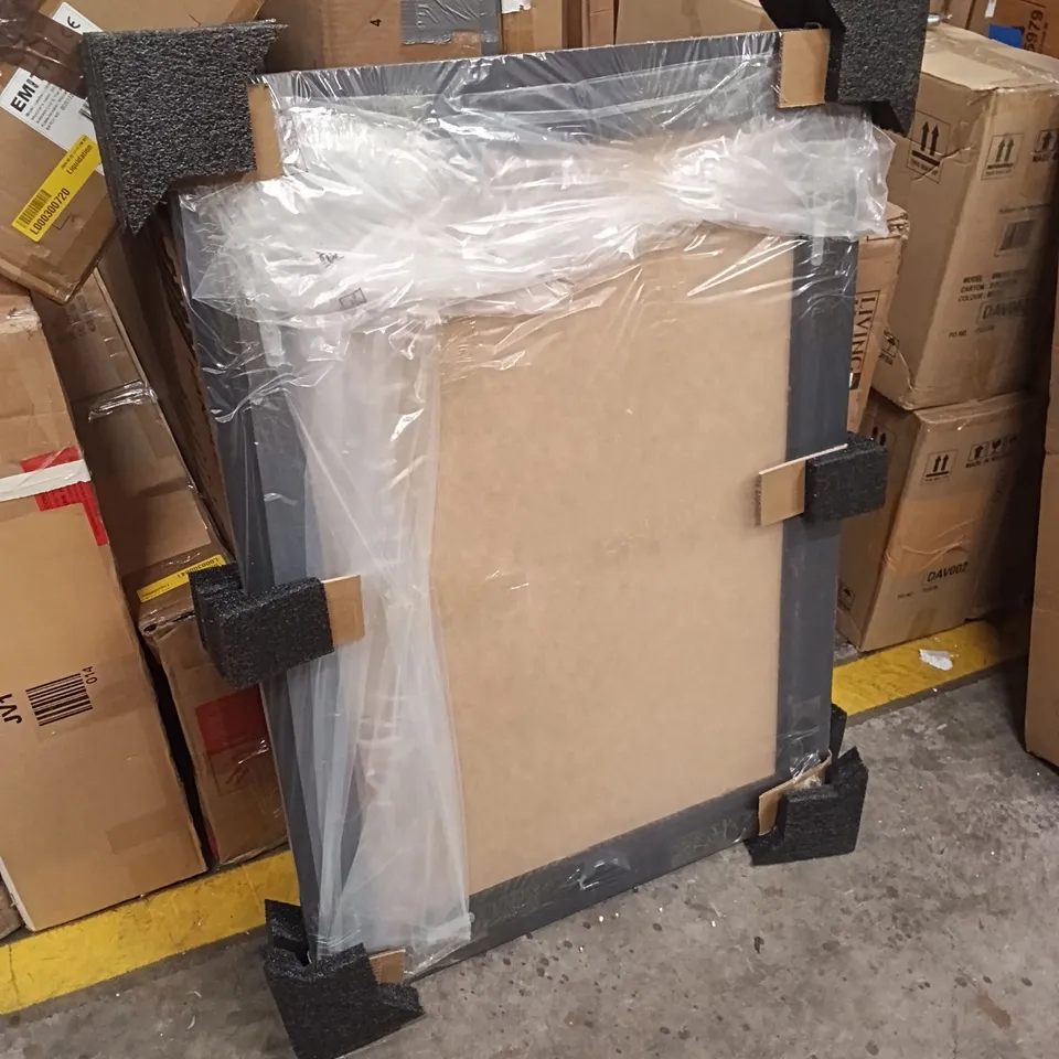 BOXED WALL MIRROR - BLACK (1 BOX)