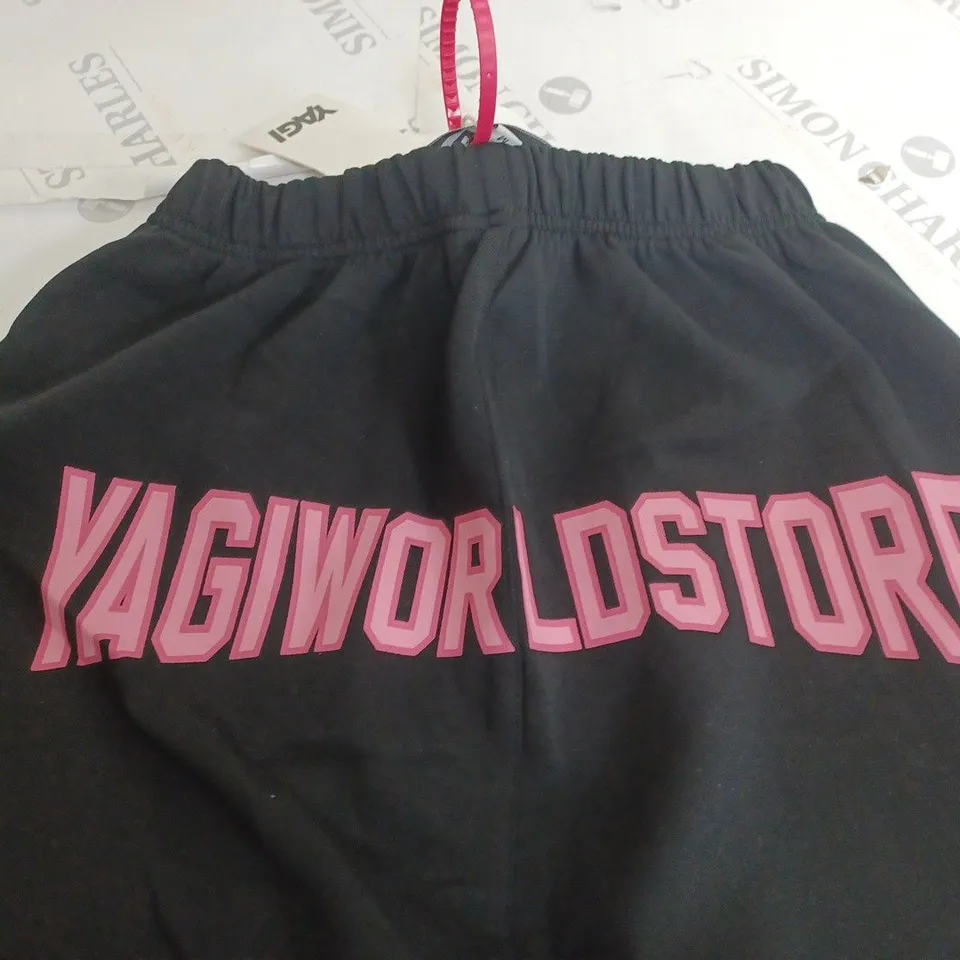 YAGI BLACK JOGGERS - M
