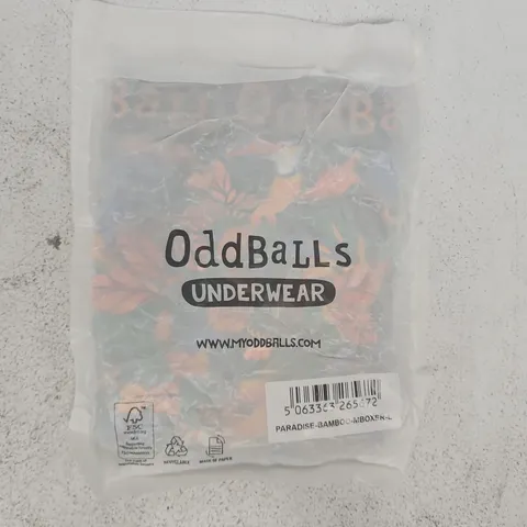 ODDBALLS PARADISE BAMBOO BOXER BRIEF SIZE LARGE