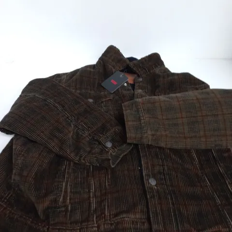 LEVI'S PLAID CORDUROY JACKET – SIZE L