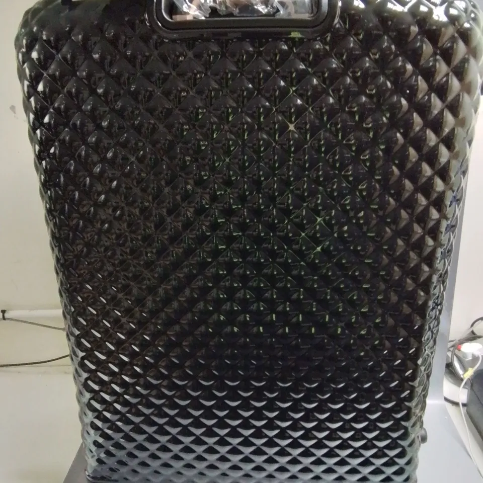 ITLUGGAGE 186L GLITZY LUGGAGE CASE IN BLACK / COLLECTION ONLY