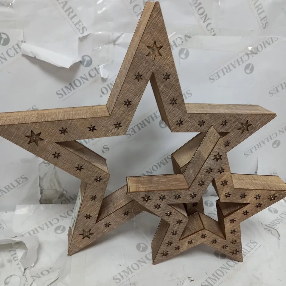 INDOOR DUO STARS PURE WHITE LEDS WITH TIMER