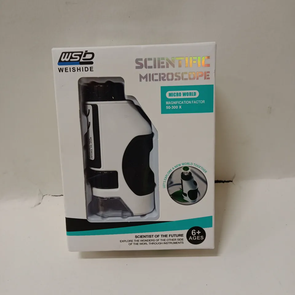 WEISHIDE SCIENTIFIC MICROSCOPE – MICRO WORLD (AGE 6+) BOXED