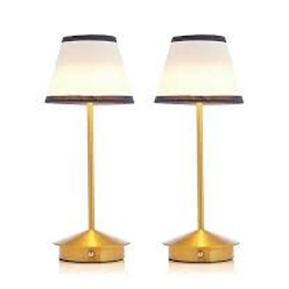 HOME STORIES SET OF TWO 2-IN-1 LAMPS WITH REMOVABLE LAMPSHADE