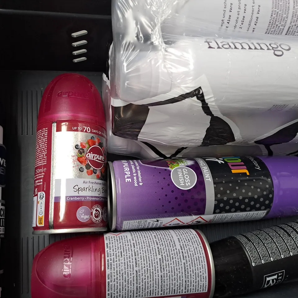 APPROXIMATELY 10 ASSORTED AEROSOL ITEMS IN INCLUDE WD-40, ANTI-PERSPIRANT, DEODORANT, ETC - COLLECTION ONLY