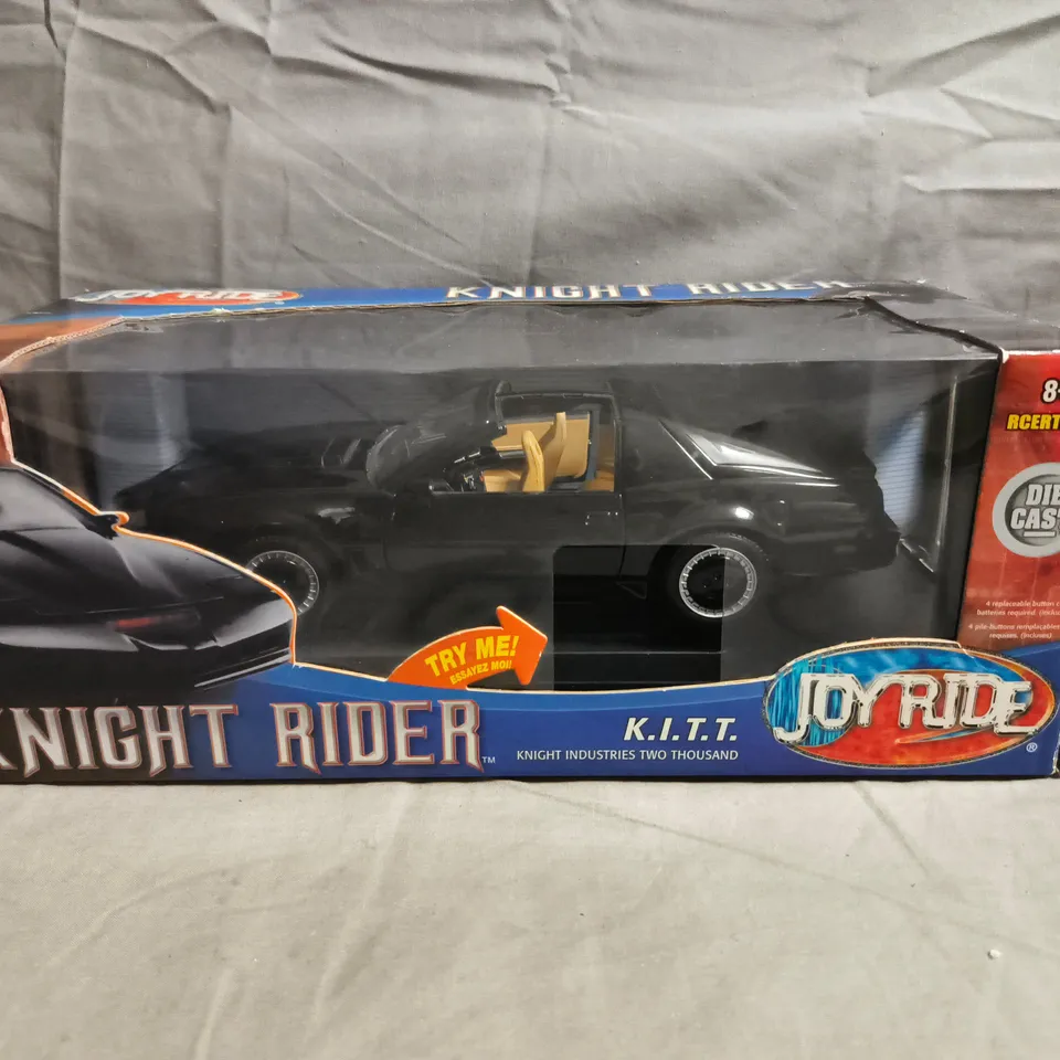 SIGNED KNIGHT RIDER K.I.T.T. DIE-CAST CAR