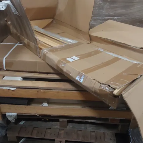 PALLET CONTAINING CATERING EQUIPMENT PARTS INCLUDING: ZOIN BACK GLASS DOOR LEFT, GLASS DOOR RIGHT FOR CW198, TOP STIFFENER FOR CR899