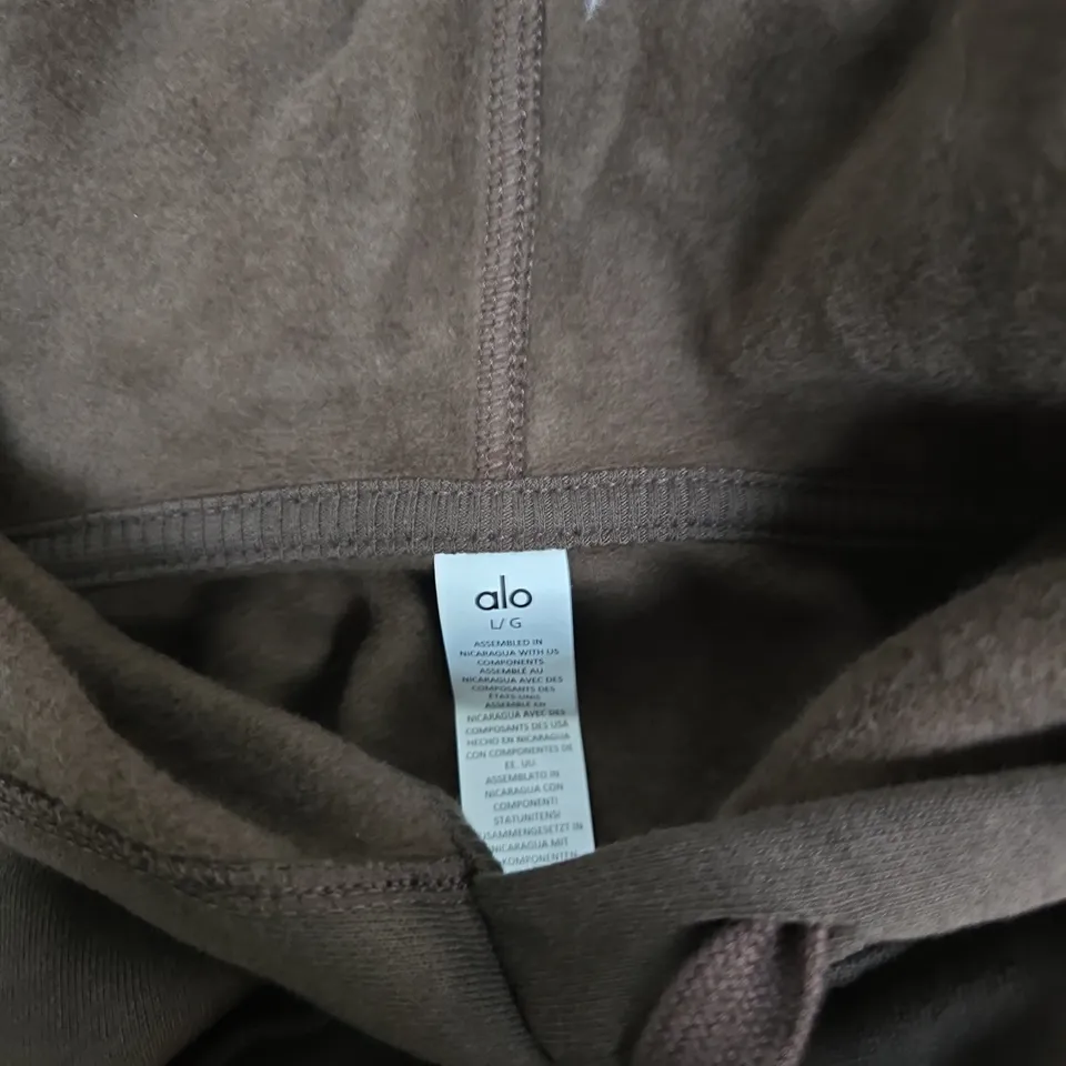 ALO YOGA HOODIE – BROWN, SIZE L/G