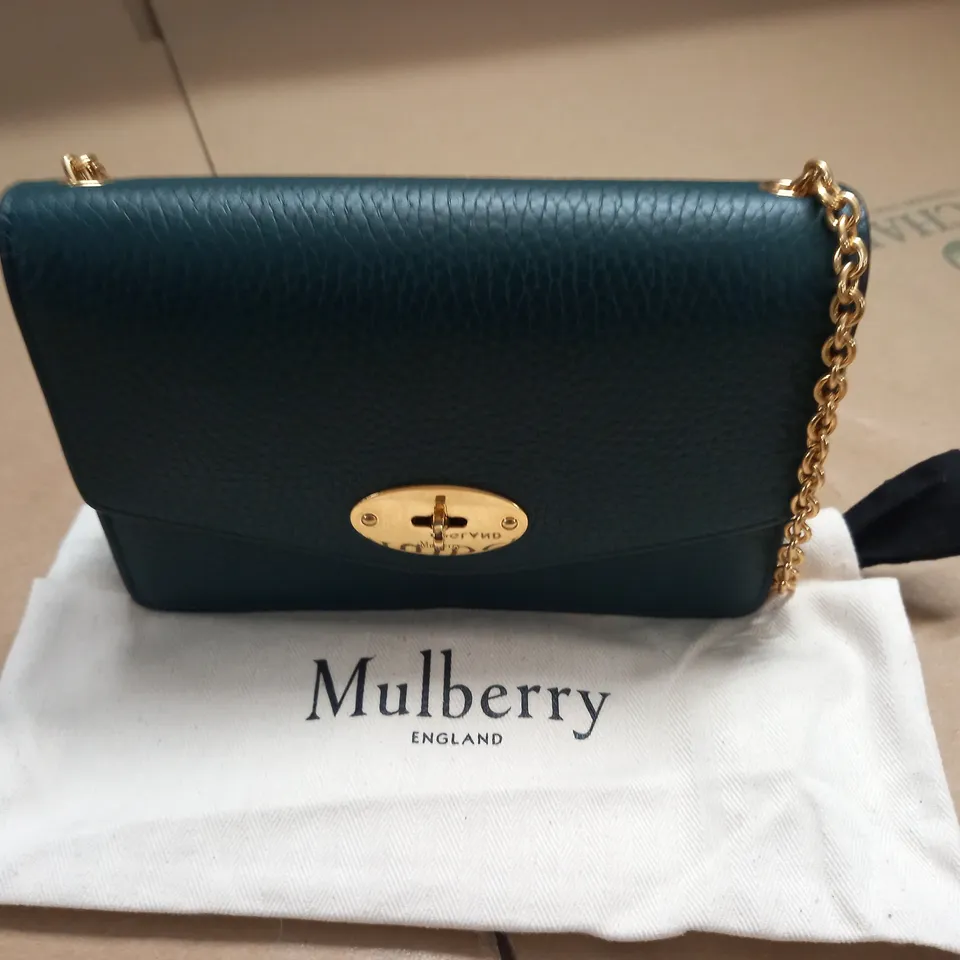 MULBERRY GREEN LEATHER BAG
