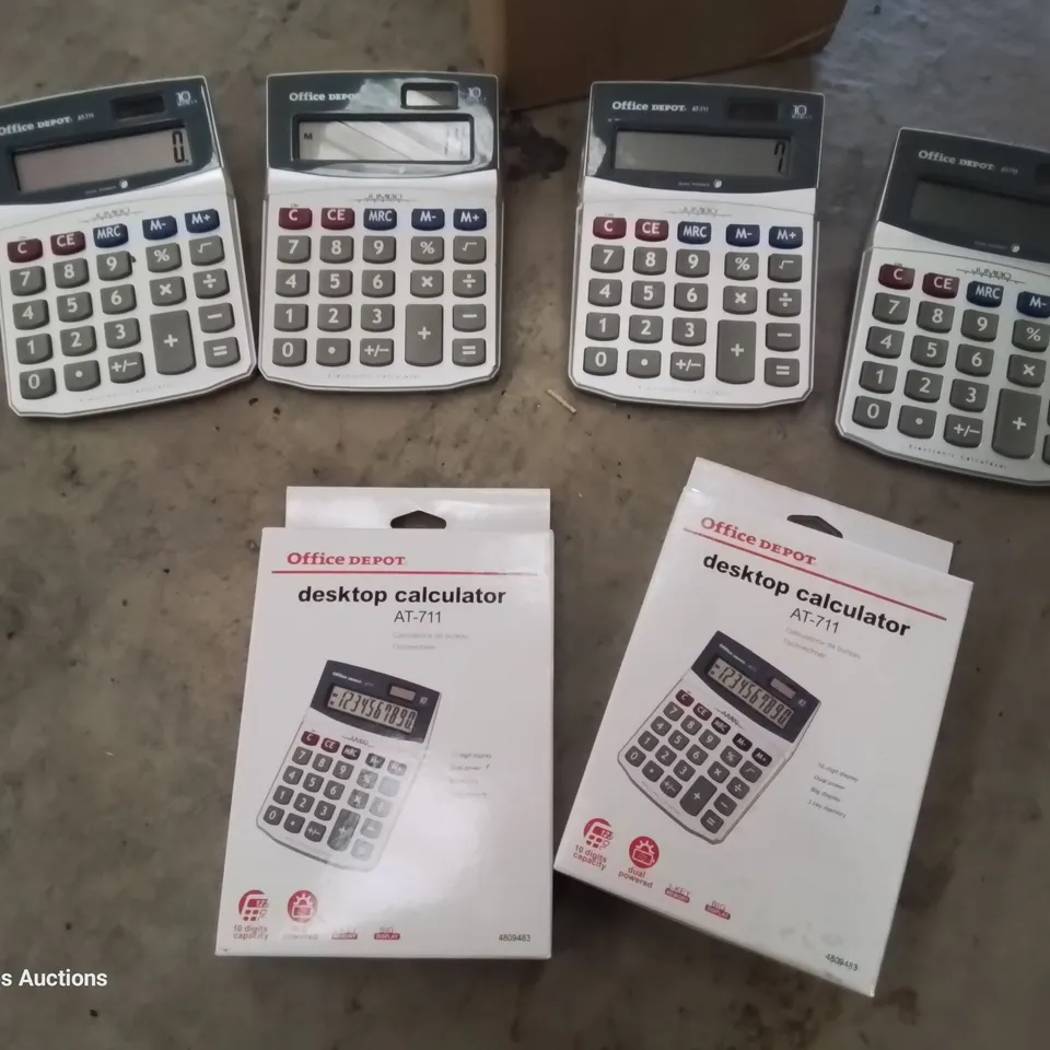 APPROXIMATELY 42 OFFICE DEPOT AT-711 JUMBO DISPLAY CALCULATORS