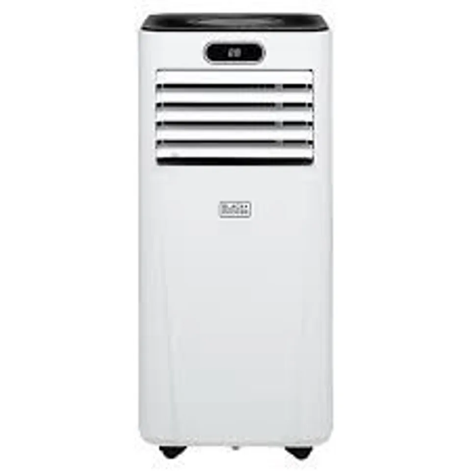BOXED BLACK & DECKER 9000 BTU PORTABLE 3-IN-1 SMART AIR CONDITIONER, DEHUMIDIFIER, COOLING FAN, 24 HOUR TIMER, REMOTE CONTROL, WHITE, 1005W, BXAC40025GB 