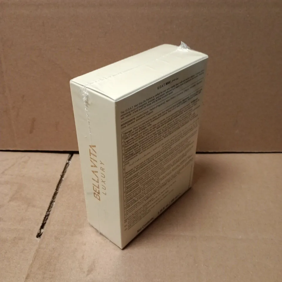 BOXED AND SEALED BELLAVITA LUXURY G.O.A.T. MAN EAU DE PARFUM 100ML