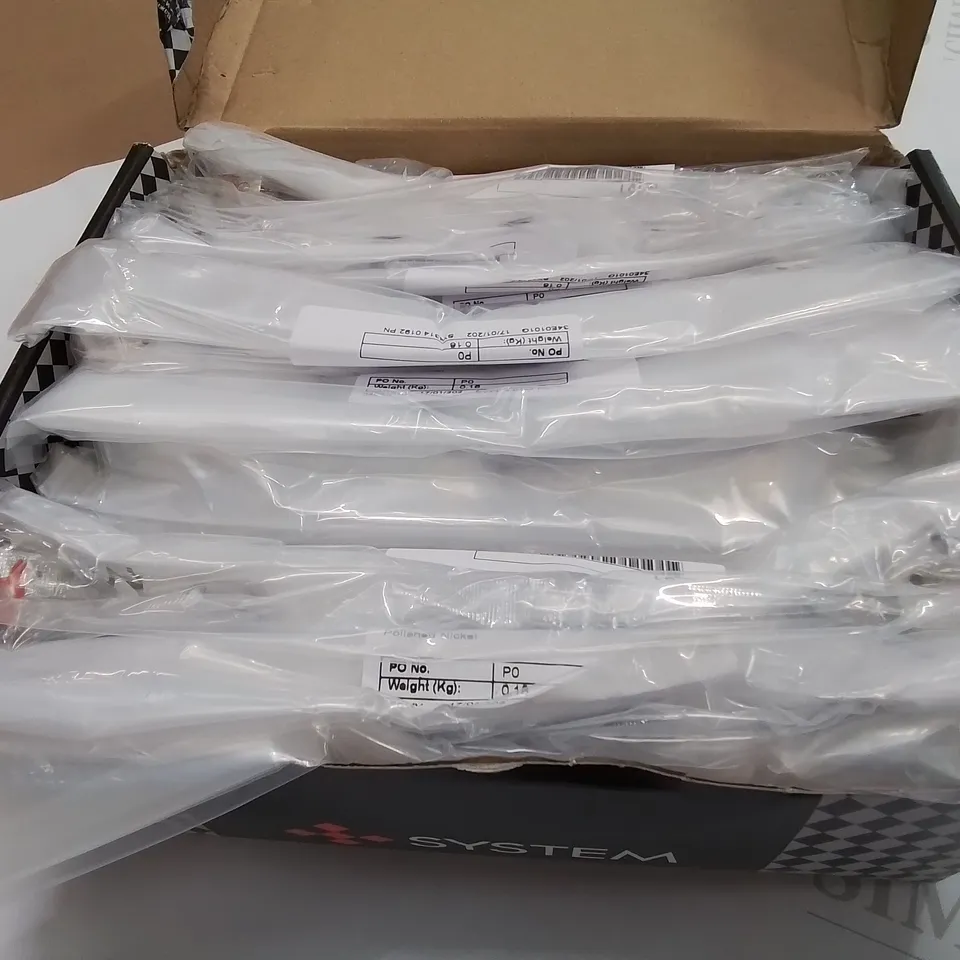 LOT OF APPROXIMATELY 25 AS NEW SYSTEM MIRACLE 192 HANDLES IN POLISHED NICKEL