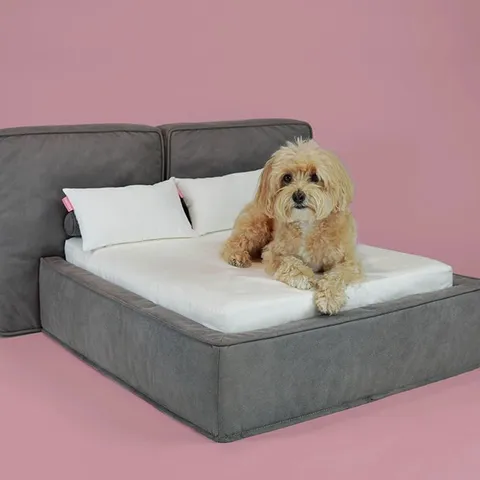 BRAND NEW BOXED HOOMAN SOHO LUXURY HUMAN QUALITY PET BED GREY LARGE