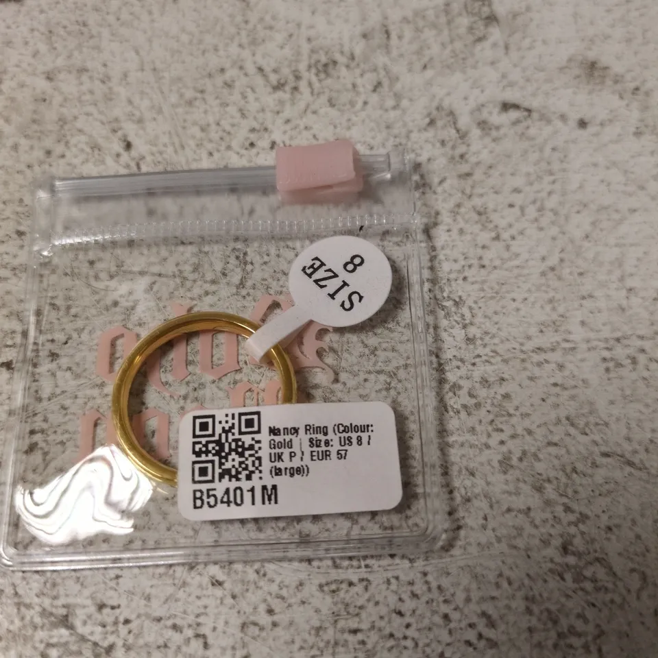 BOHO MOON - GOLD RING – US 8 (UK 7, EUR 57) IN PACKAGING