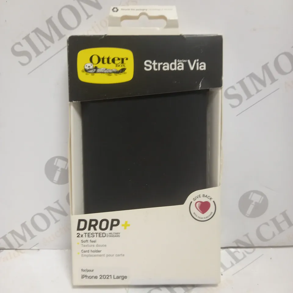 BOXED OTTER BOX STRADA VIA SERIES MILITARY STANDARD PROTECTIVE CASE FOR IPHONE 2021 PLUS MODELS 