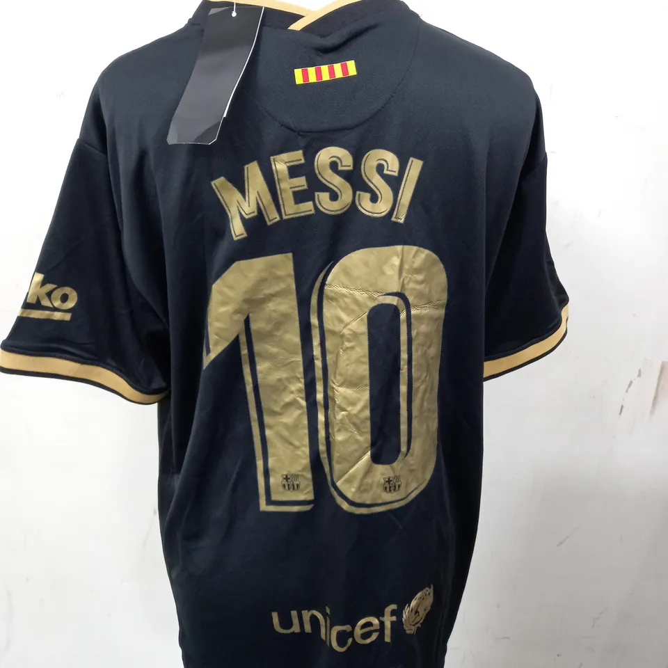 BARCELONA PERSONALISED FOOTBALL SHIRT - MESSI - L