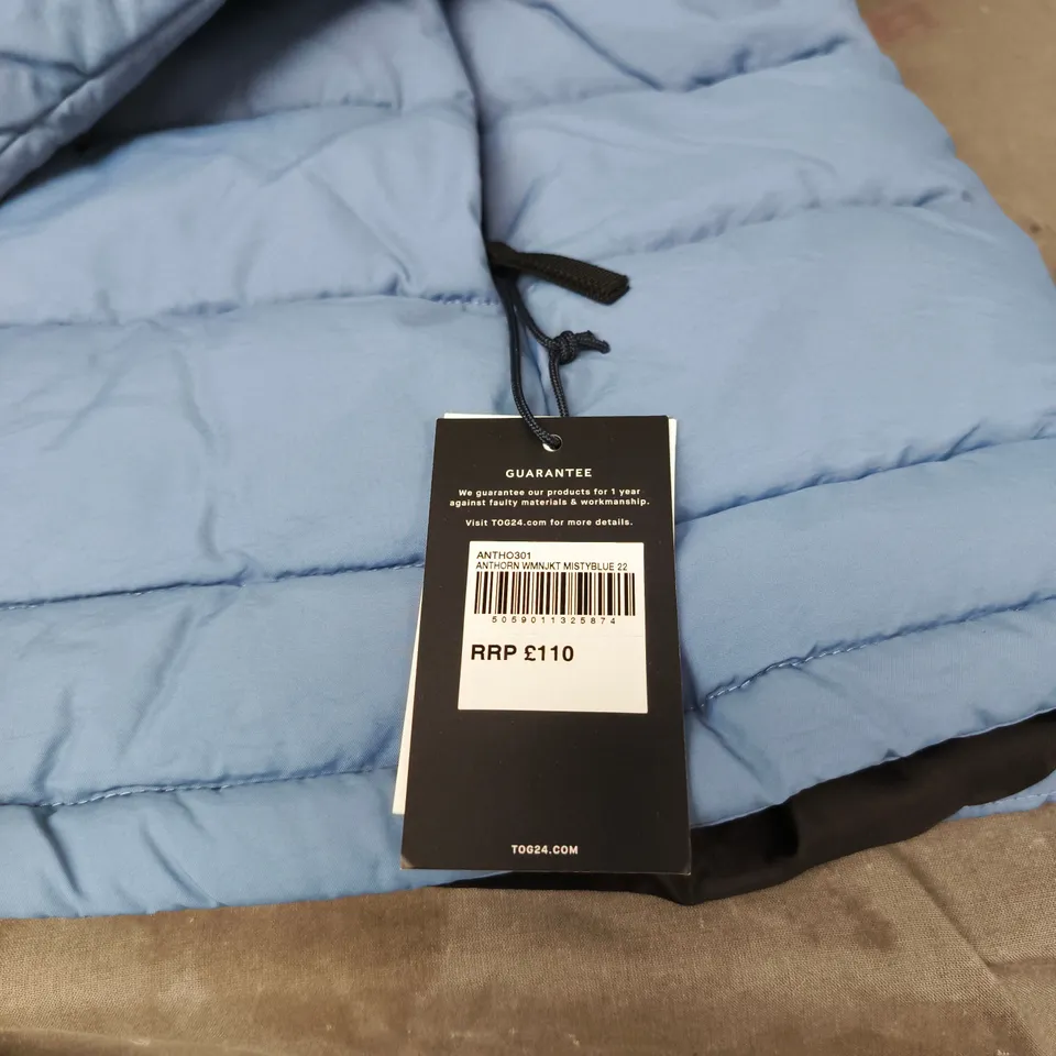 TOG 24 MISTY BLUE ANTHORN HOODED JACKET SIZE 22 TAGGED RRP £110