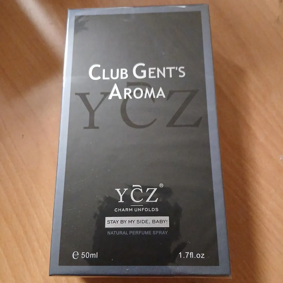 BOXED AND SEALED CLUB GENT'S AROMA YCZ CHARM UNFOLDS NATURAL PERFUME SPRAY 50ML