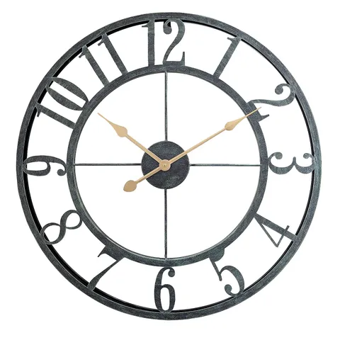 GARDEN STORIES INDOOR OUTDOOR SKELETON CLOCK BOXED
