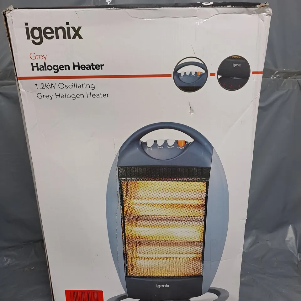 BOXED IDGENIX GREY HALOGEN HEATER 