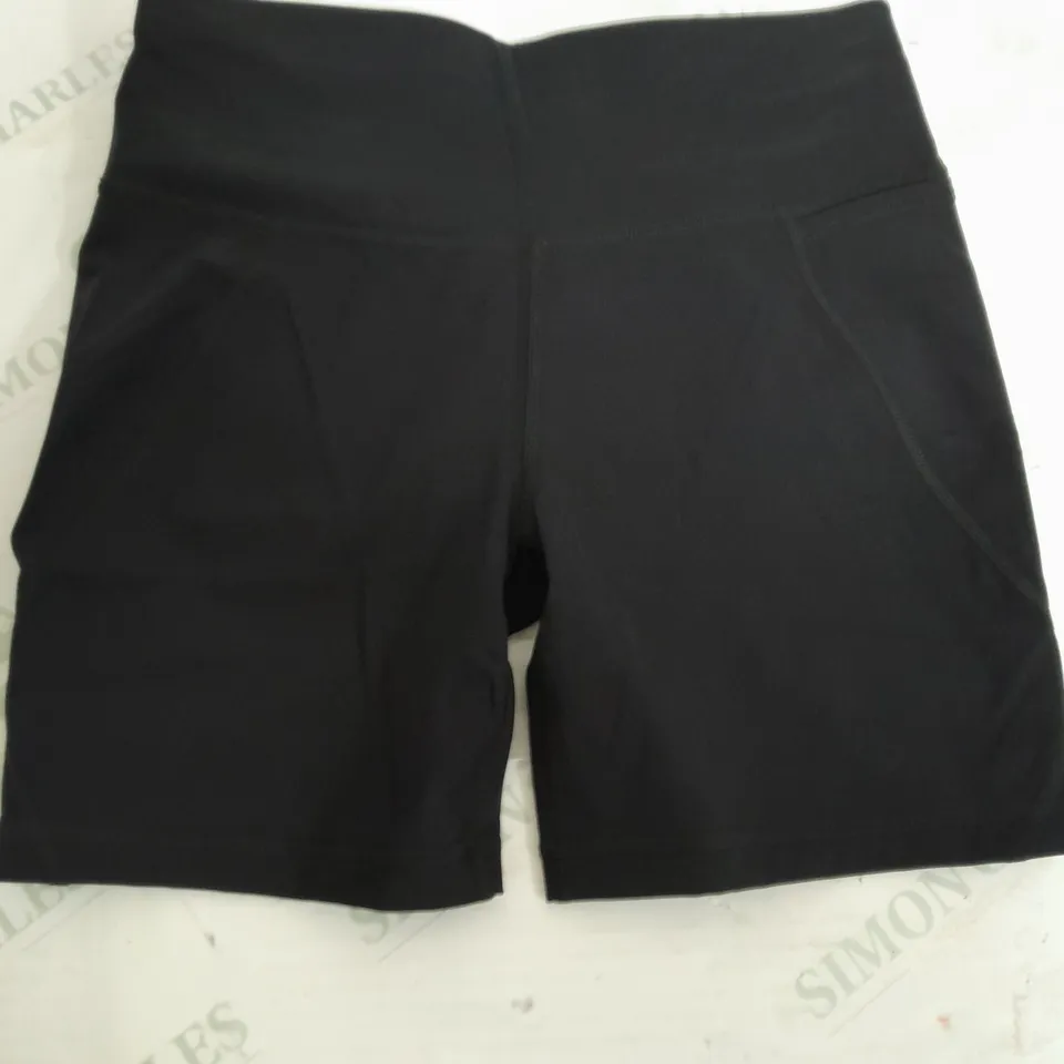 SWEATY BETTY POWER INSEAM BLACK SHORTS - SMALL
