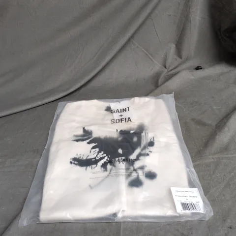 SAINT + SOFIA ASTRID KNIT VEST CREAM SIZE SMALL, BAGGED WITH TAGS