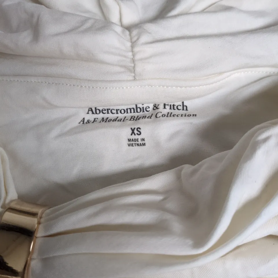 ABERCROMBIE & FITCH A&F MODAL-BLEND COLLECTION BLOUSE – XS – WHITE