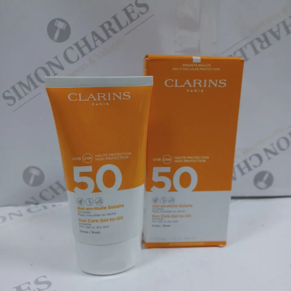 CLARINS SUN CARE BODY GEL TO OIL SPF50 150ML