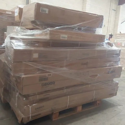 PALLET CONTAINING A VERY LARGE QUANTITY OF ASSORTED DESIGNER FURNITURE PARTS INCLUDING: WARDROBE PARTS, GARDEN SHED PARTS ECT