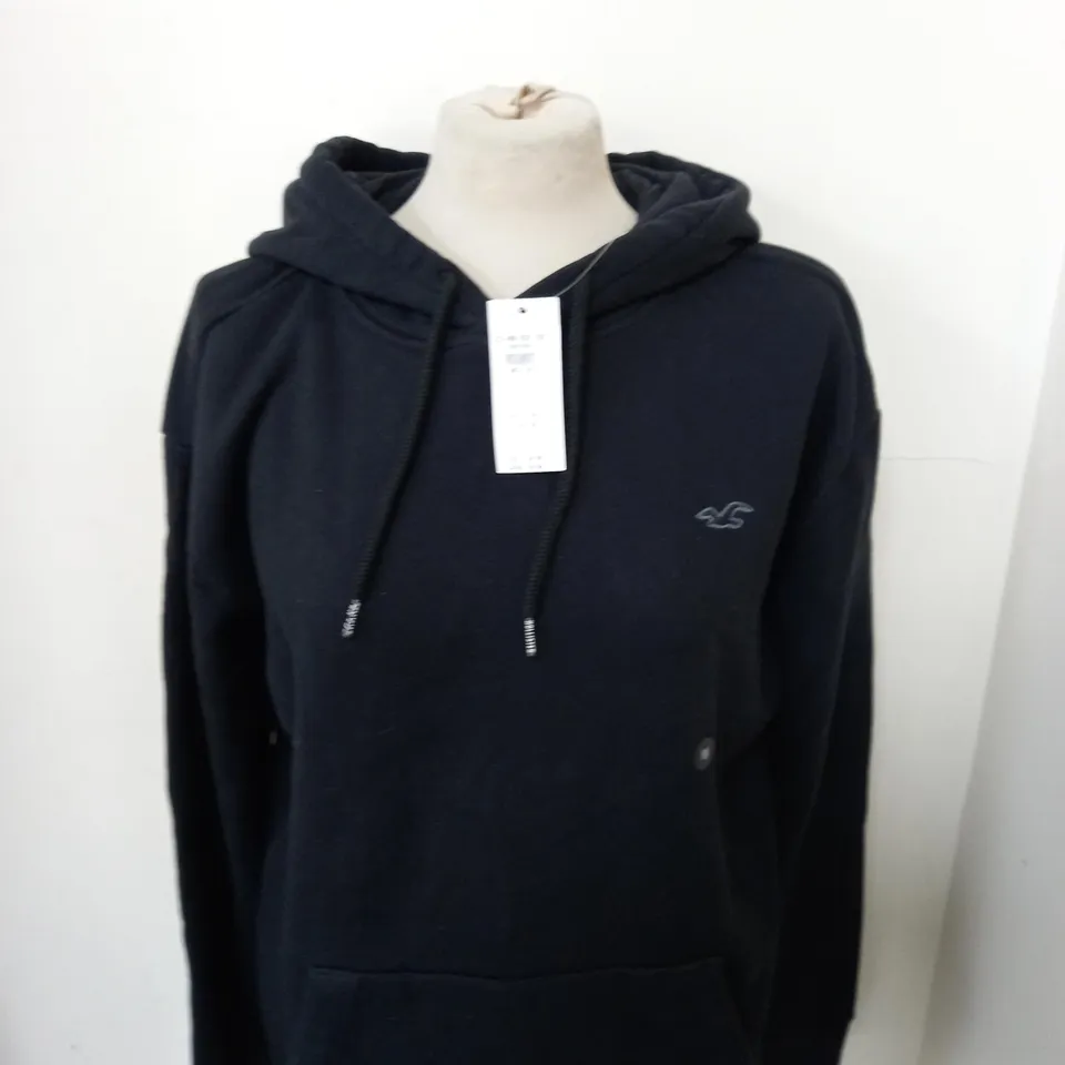 HOLLISTER CASUAL HOODIE IN BLACK SIZE M