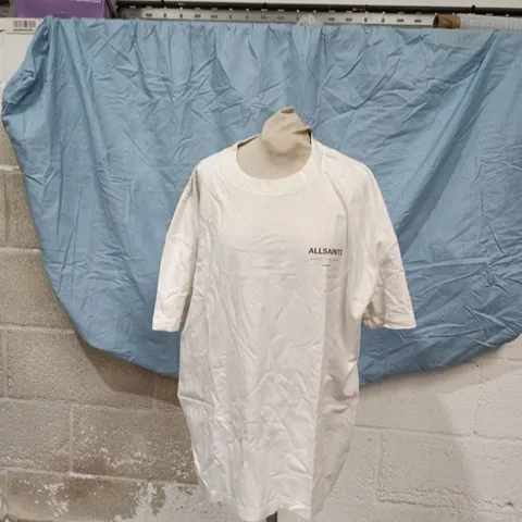 ALLSAINTS WHITE OVERSIZED T-SHIRT – UK L (LARGE) – MADE IN PORTUGAL