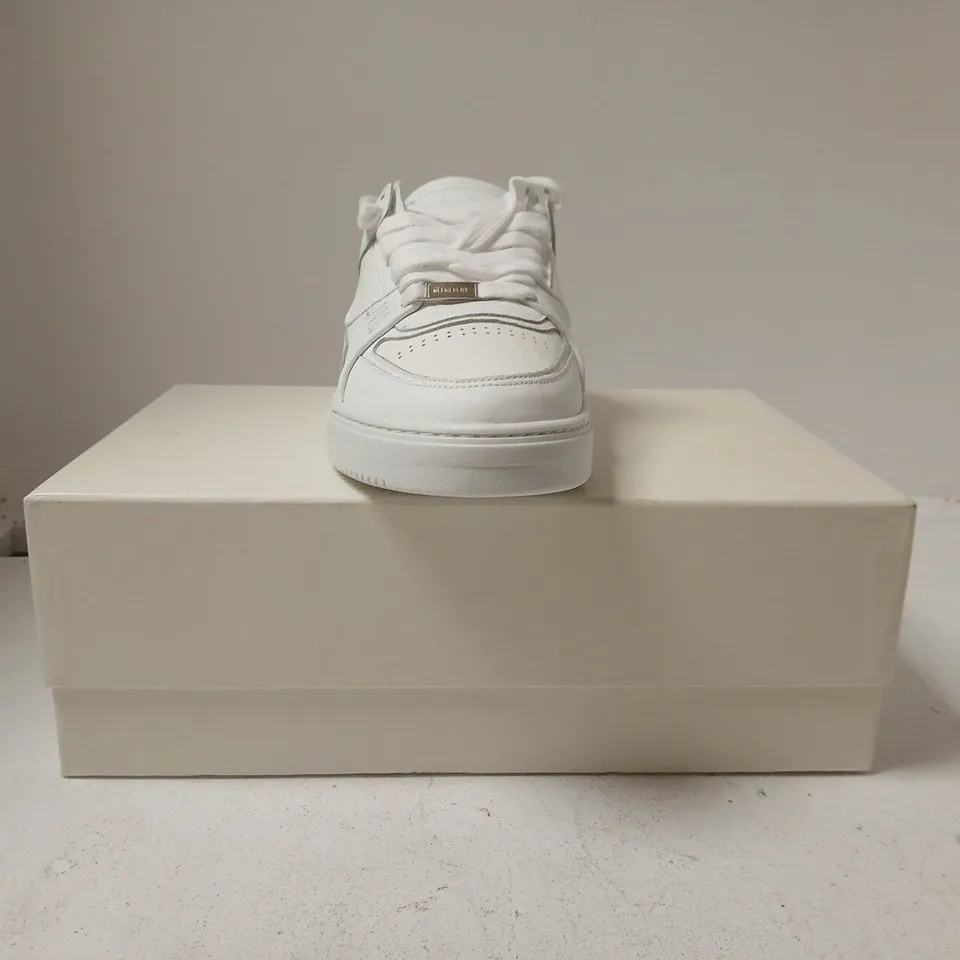 BOXED PAIR OF REPRESENT APEX TRAINERS IN OFF WHITE SIZE UK 10
