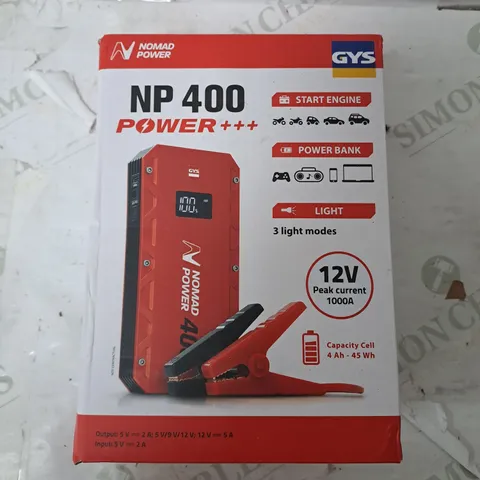 NOMAD POWER NP400 CAR JUMPER KIT