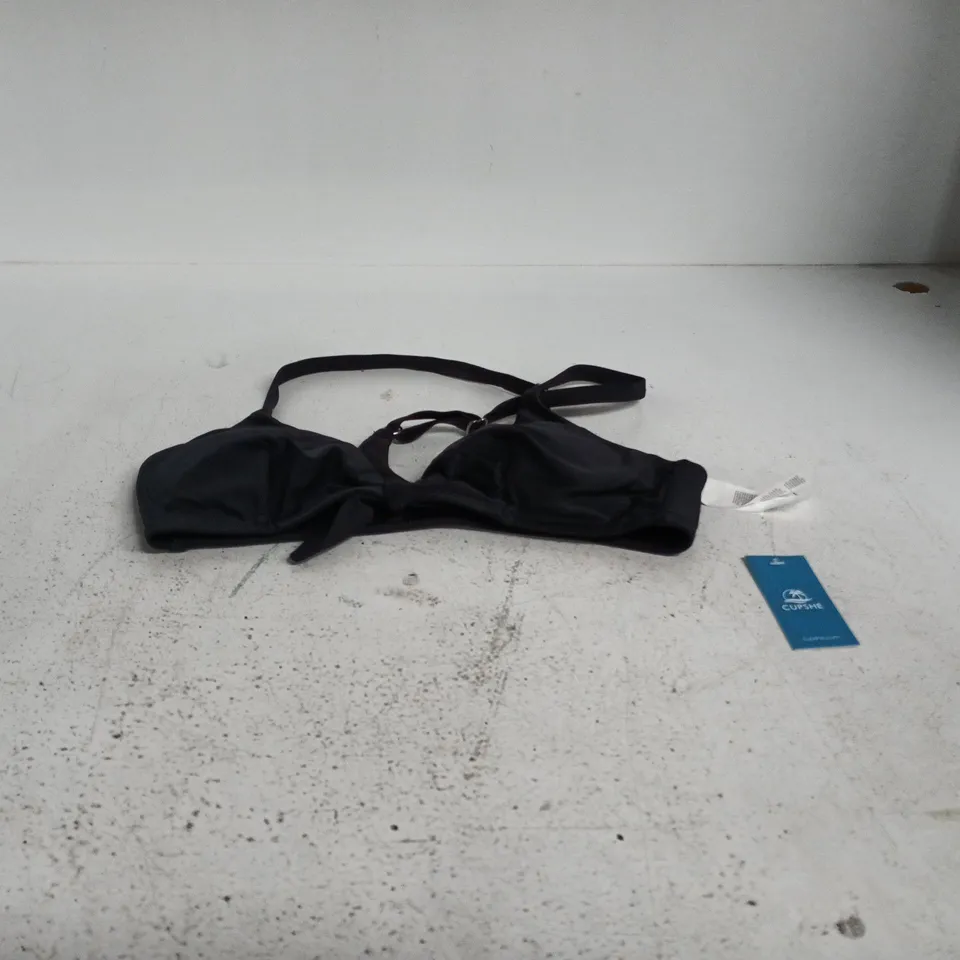 CUPSHE BLACK MEDIUM BIKINI TOP TAGGED