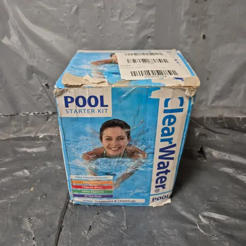 BOXED CLEAR WATER POOL STARTER KIT - COLLECTION ONLY