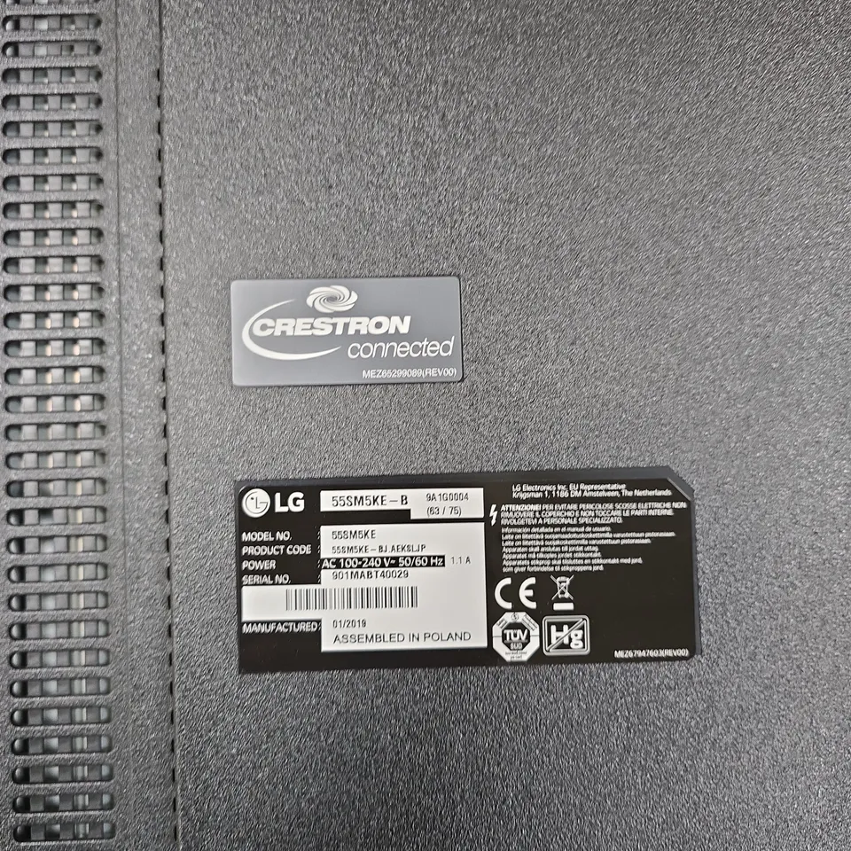 LG 55SM5KE-B 55-INCH COMMERCIAL DISPLAY – 2019, ASSEMBLED IN POLAND