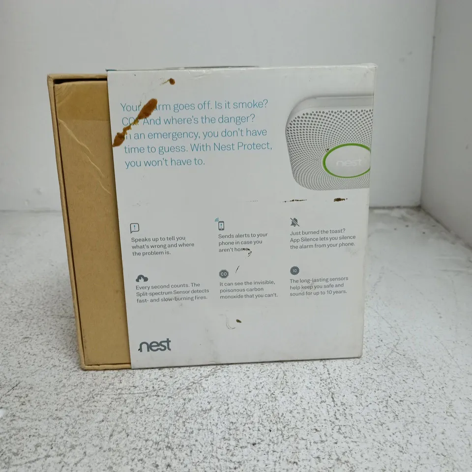 NEST PROTECT SMOKE + CO ALARM – BOXED