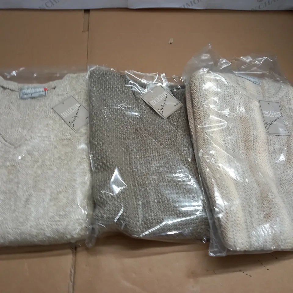 LOT OF APPROXIMATELY 25 ASSORTED V-NECK JUMPERS IN VARIOUS SIZES