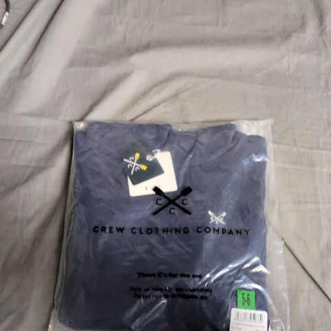 CREW CLOTHING COMPANY X-OARS OVERHEAD HOODIE – KIDS, NAVY, UK 5-6