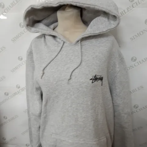 STUSSY LOGO GRAPHIC HOODIE SIZE M
