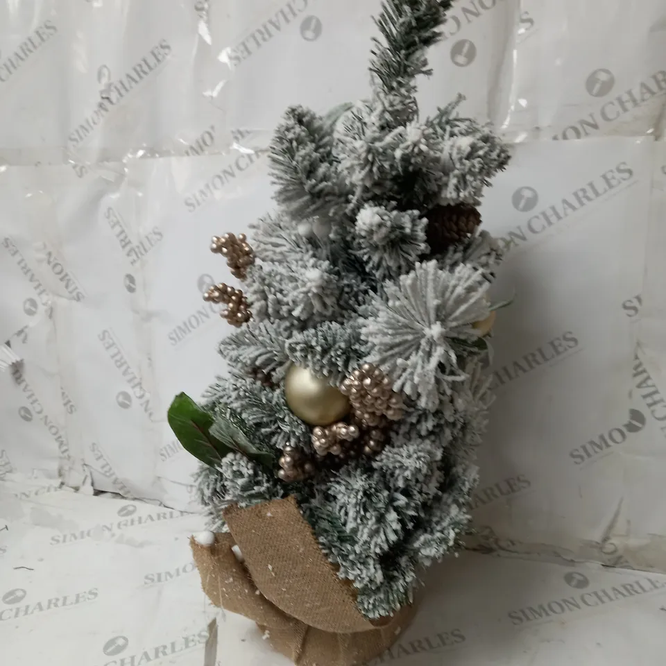 FROSTED ROSE TABLE TOP TREE RRP £29.99