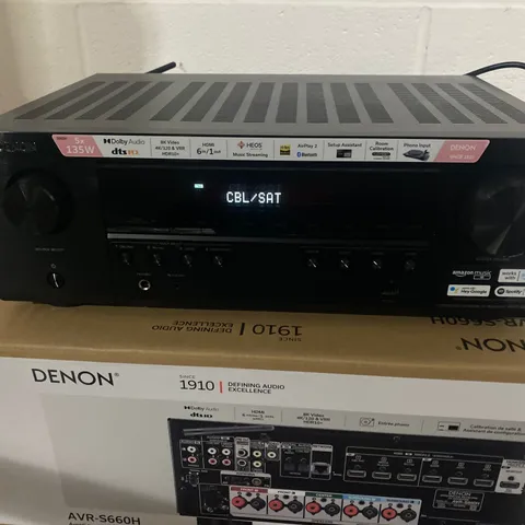 BOXED DENON AVR-S660H 5.2 CHANNEL AV RECEIVER 